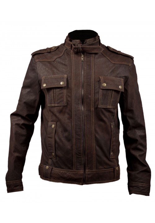 Men's Strap Collar Choch Strap Jacket